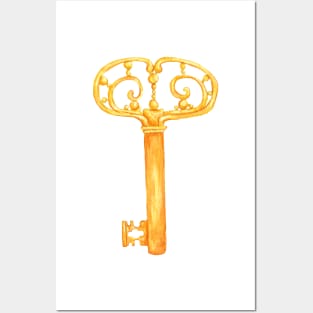 gold Antique Key _2 Posters and Art